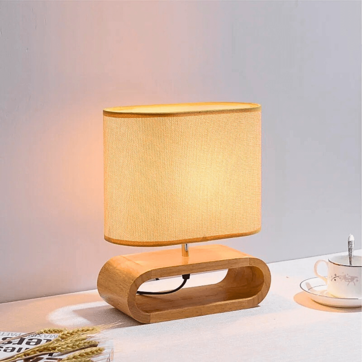 Lampe de Chevet Bois & Bambou