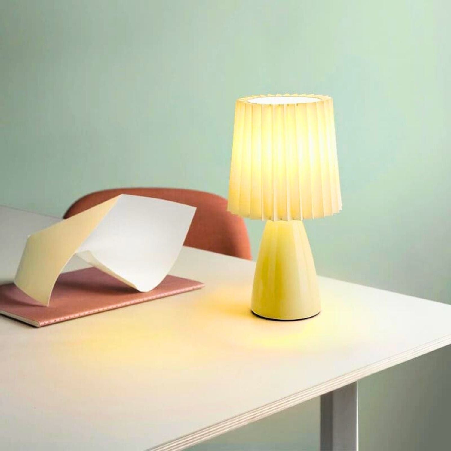 Jaune Lampe de chevet Céramique<br>Milkshake