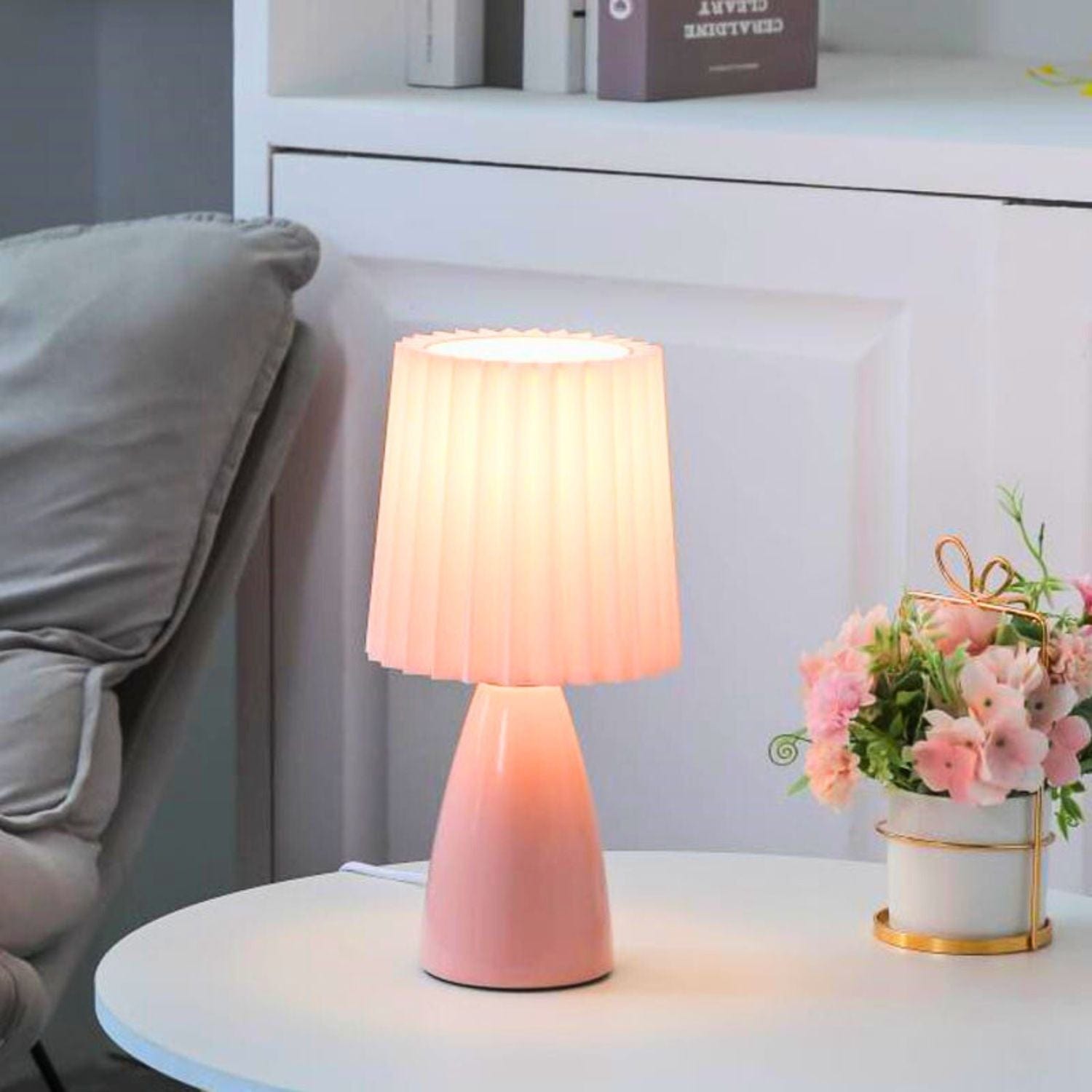 Rose Lampe de chevet Céramique<br>Milkshake