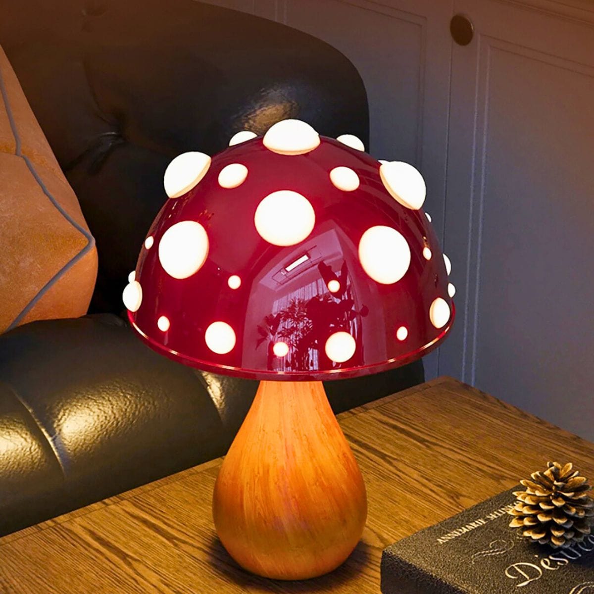 Lampe de chevet Champignon Amanite