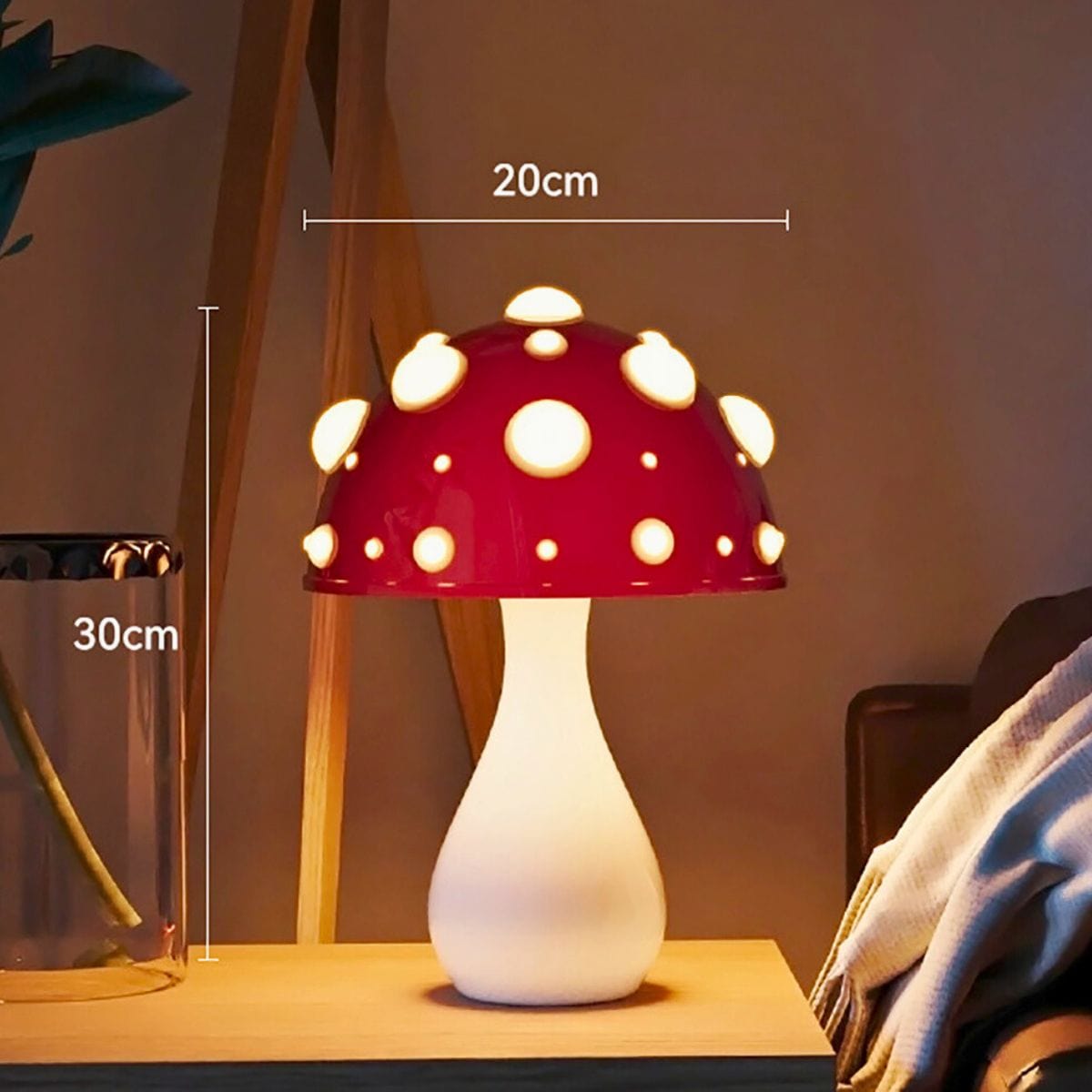 Lampe de chevet Champignon Amanite