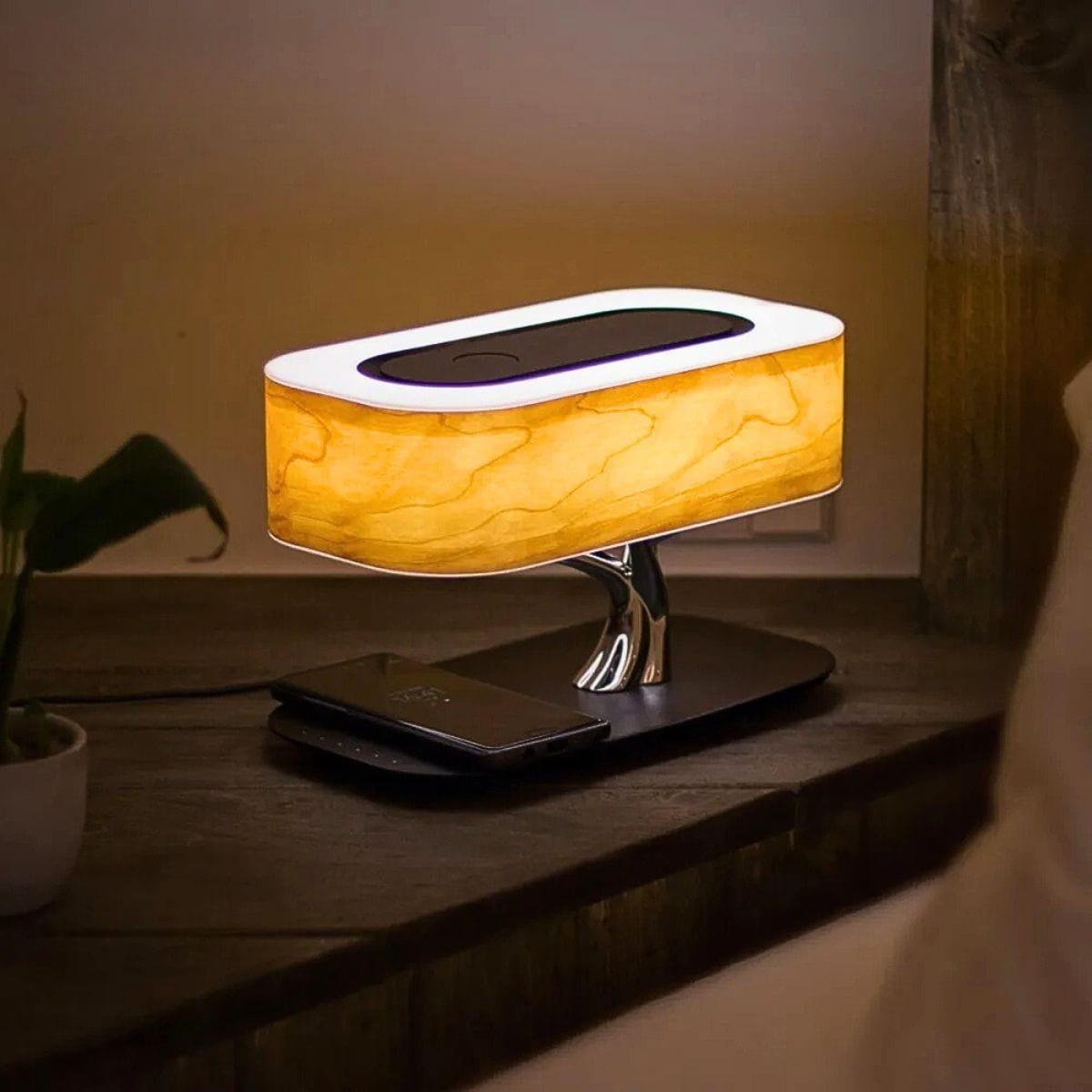 Lampe de Chevet Chargeur Connectée Bonsaï