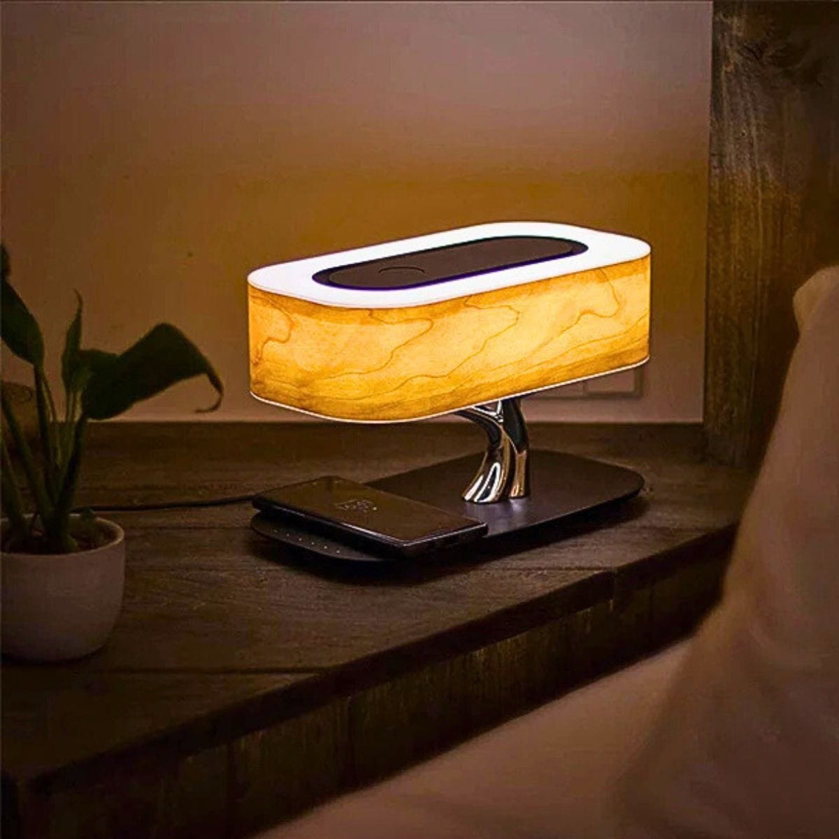 Lampe de Chevet Chargeur Connectée Bonsaï