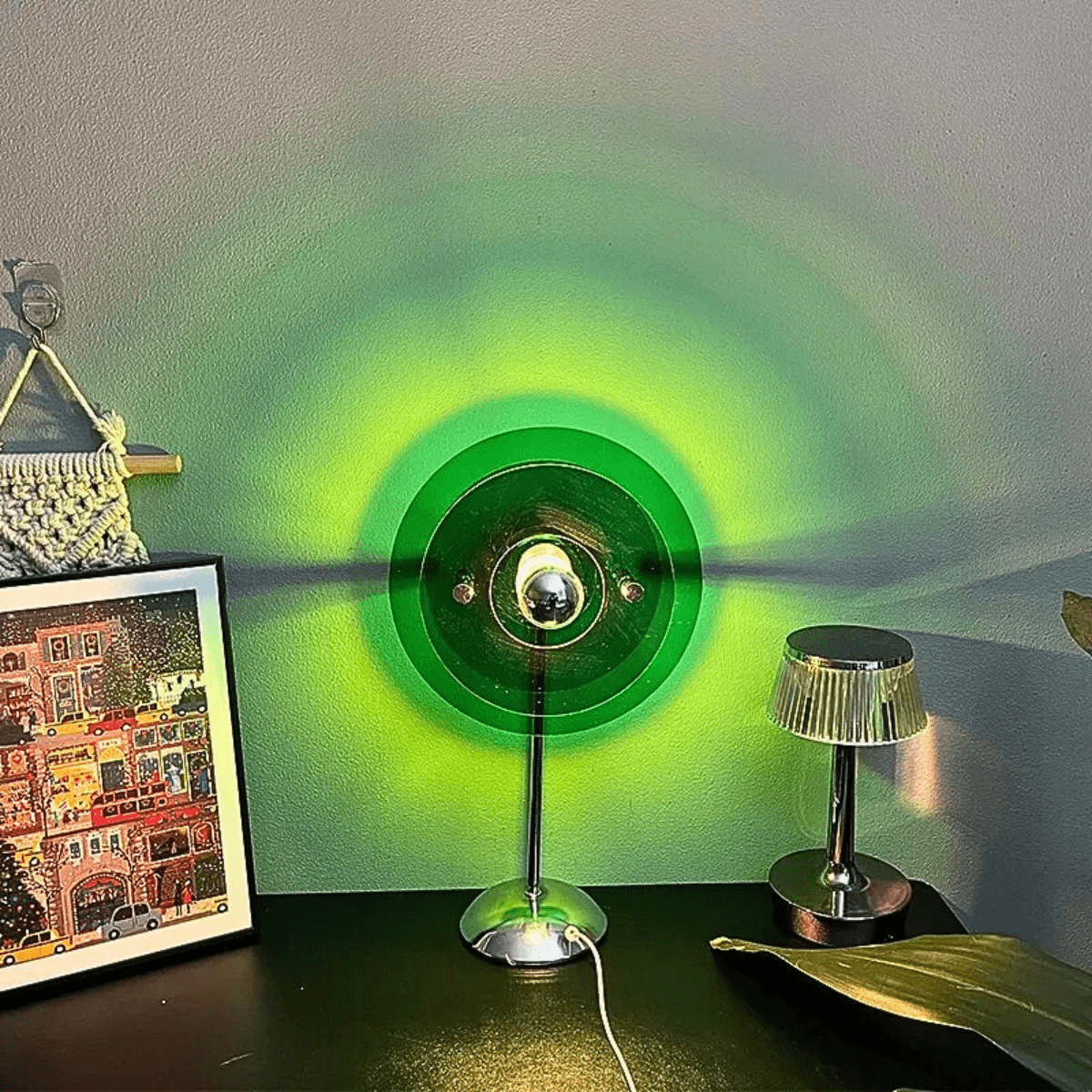 Green style Lampe de Chevet Déco Projection