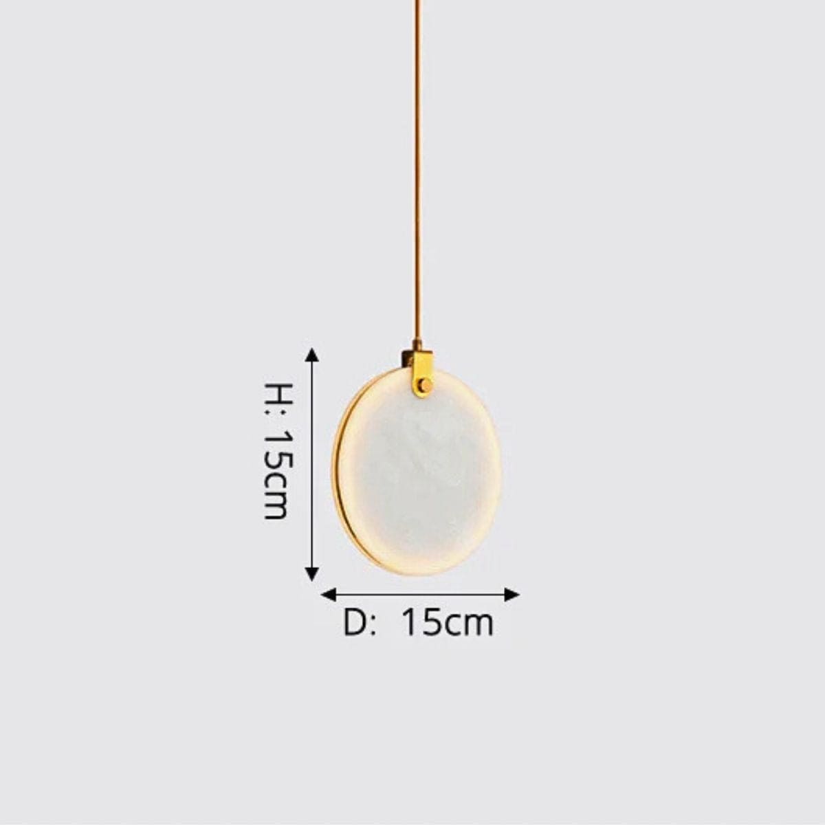 15cm Lampe de Chevet Luxury Marbre