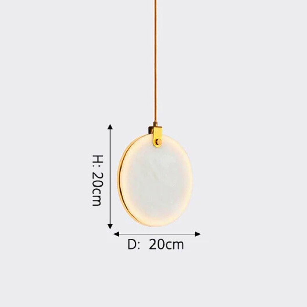 20cm Lampe de Chevet Luxury Marbre