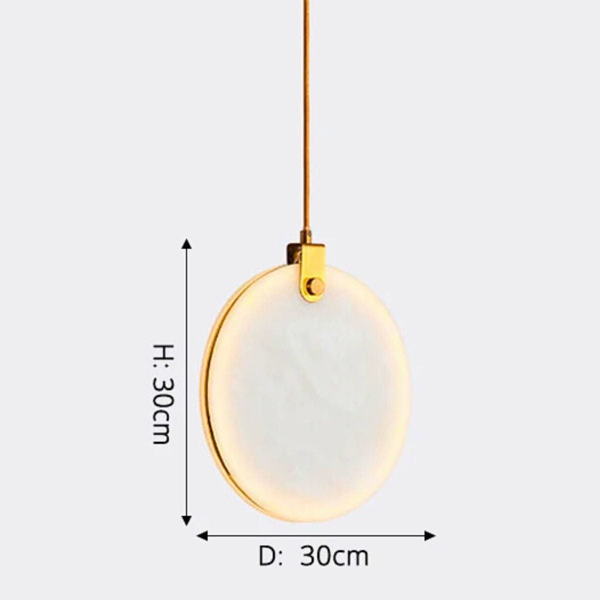 30cm Lampe de Chevet Luxury Marbre