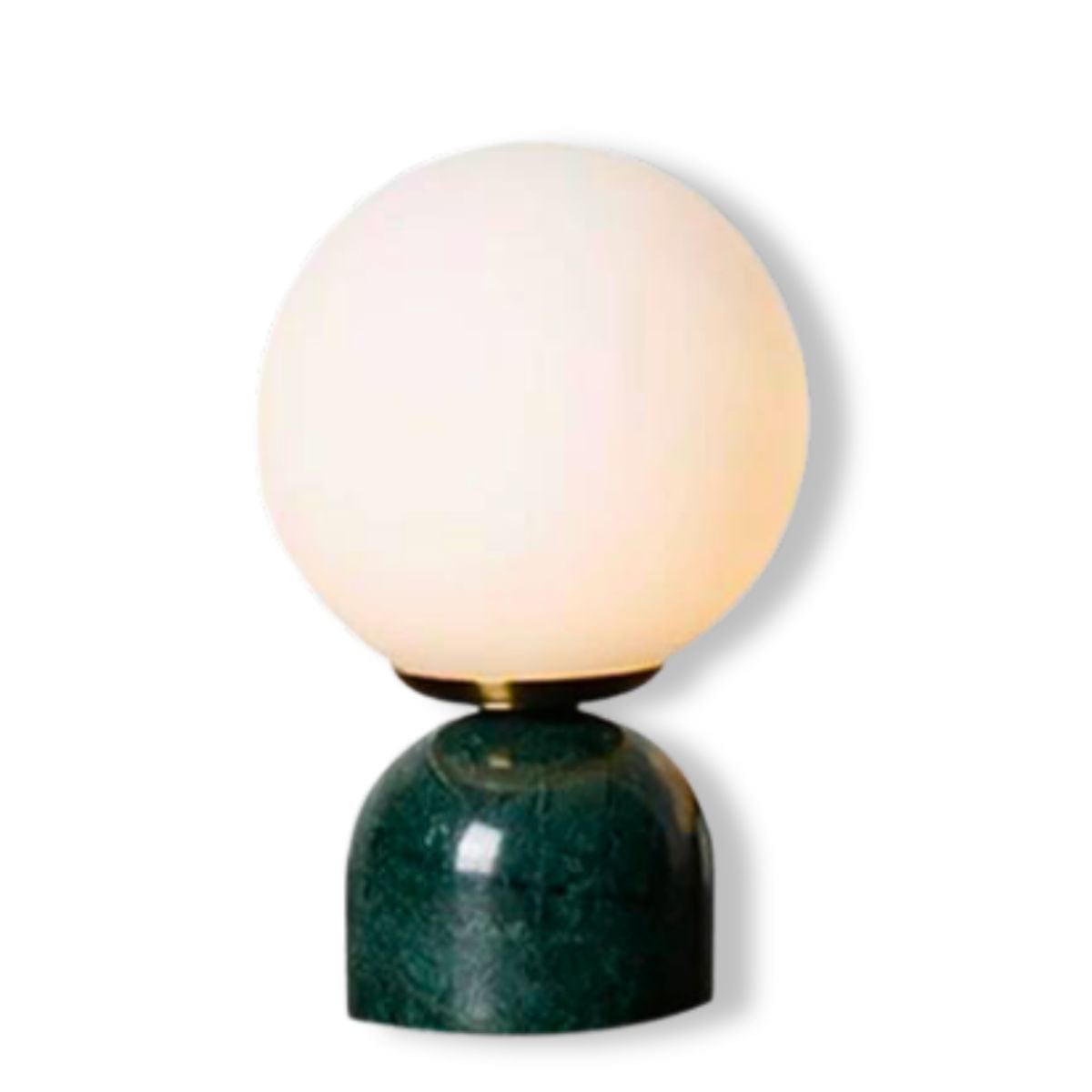 Vert / Lumière Chaude Lampe de Chevet Marbre Boule