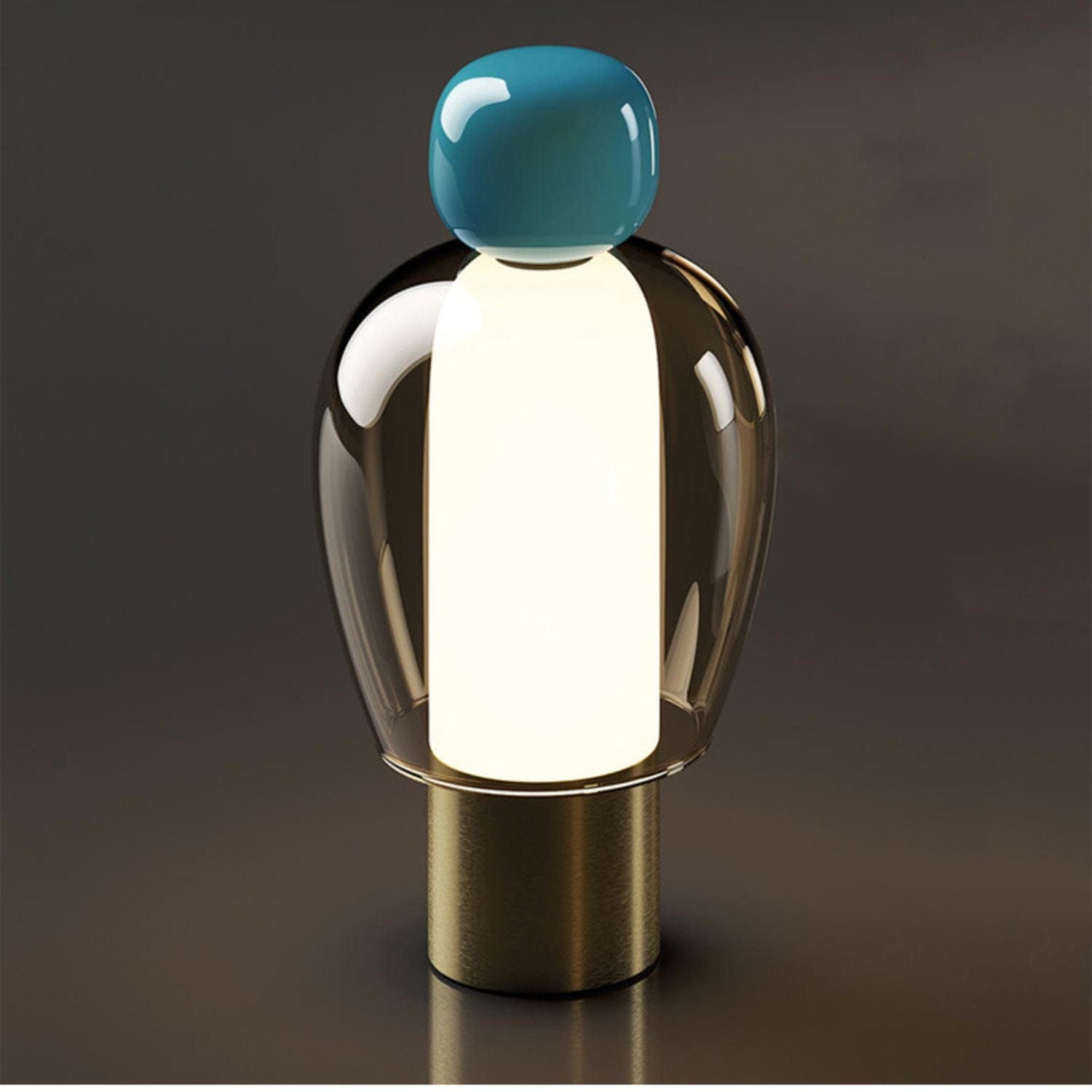 Bleu Lampe de chevet minimaliste sans fil