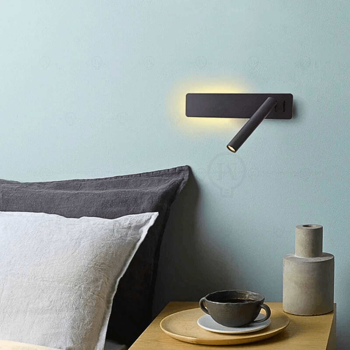 Lampe de Chevet Murale Rotative