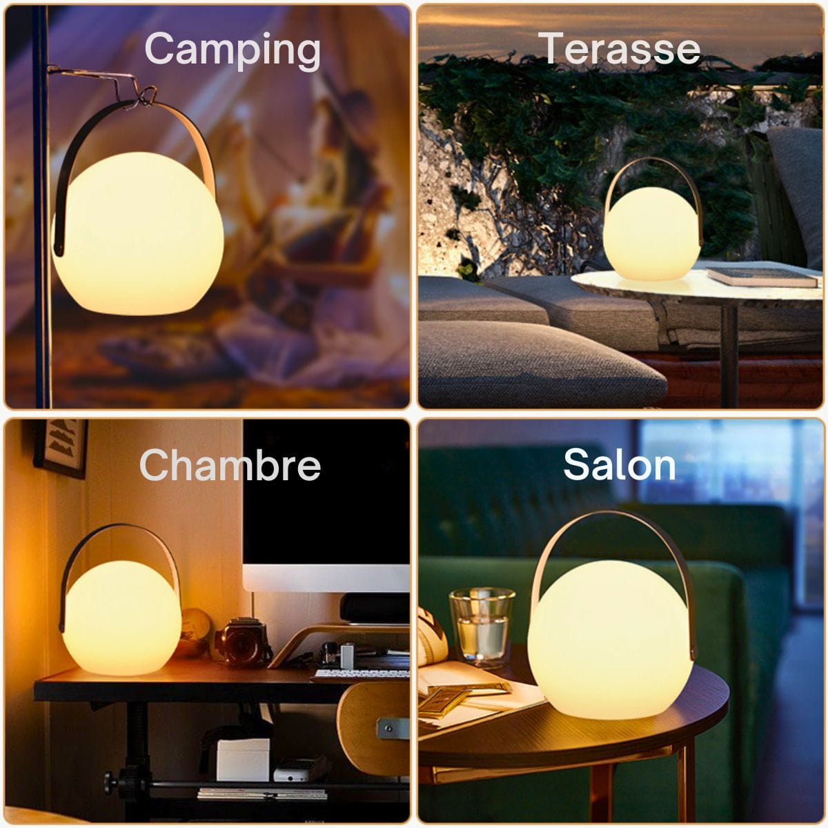 Lampe de Chevet Œuf Portable