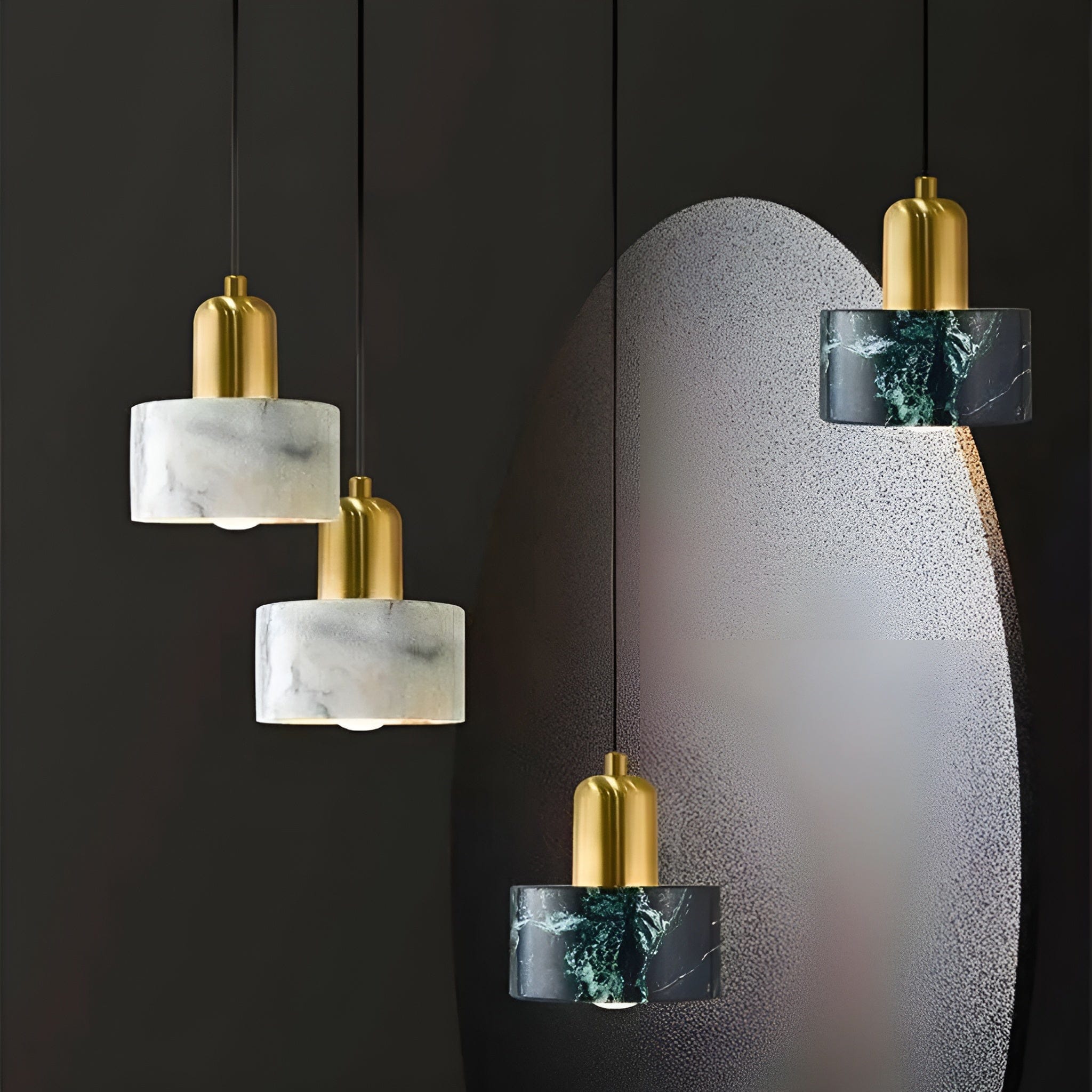 Lampe de Chevet Suspendue Design Marbre