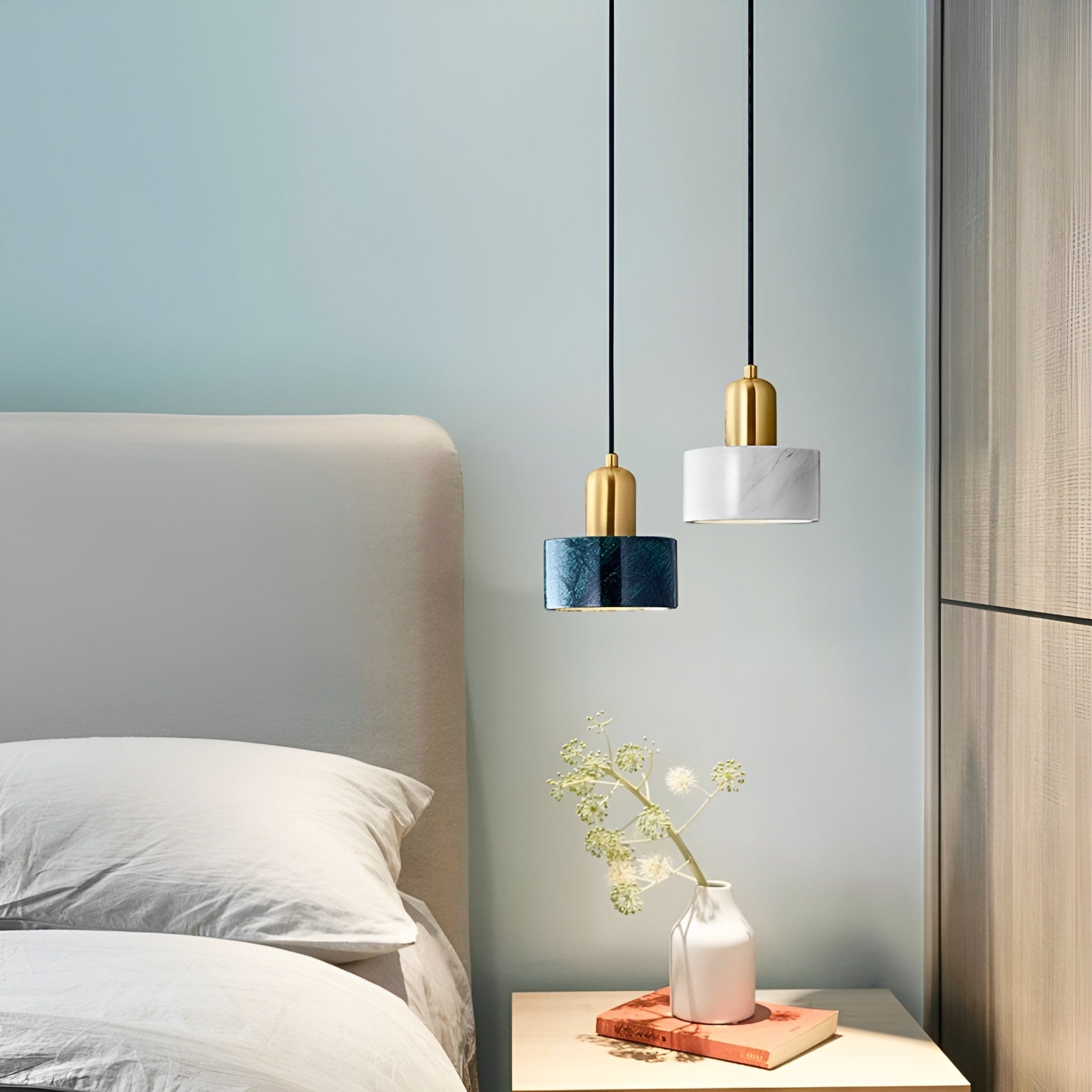 Lampe de Chevet Suspendue Design Marbre