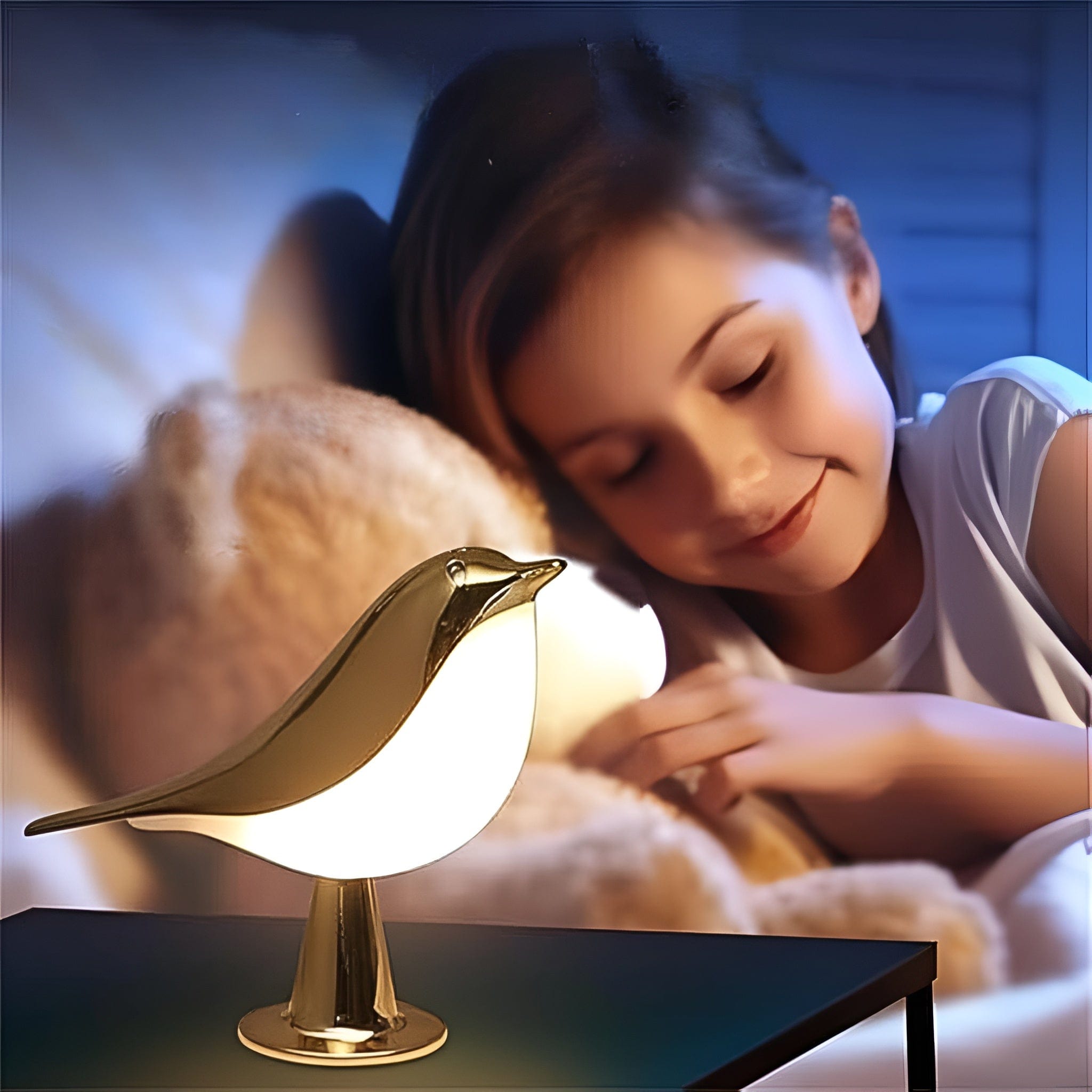 Petite Lampe de Chevet Hirondelle